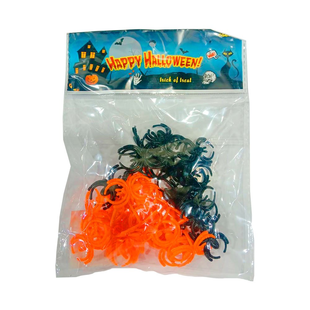 Mini Aranhas de Halloween Silverplastic – 30 Unidades